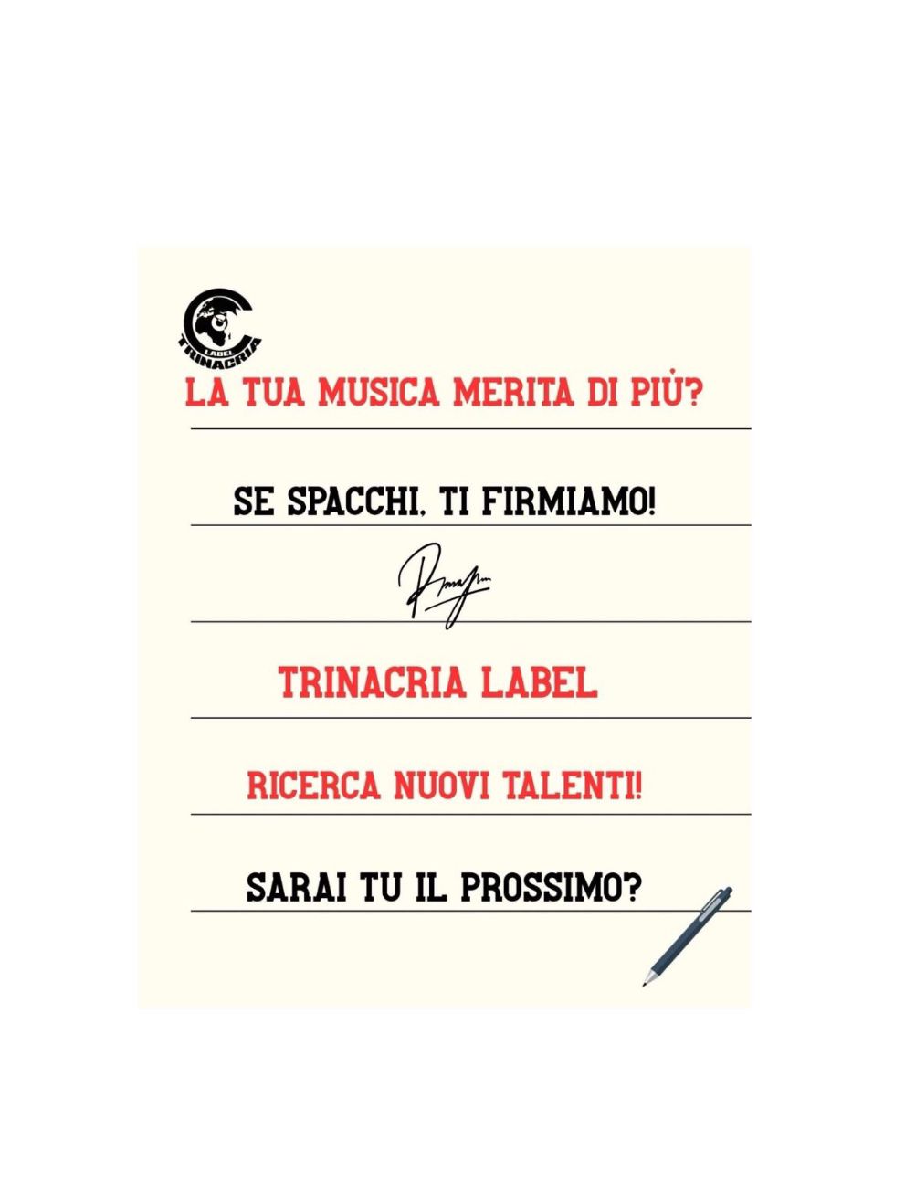 Team e visione Trinacria Label Ent.